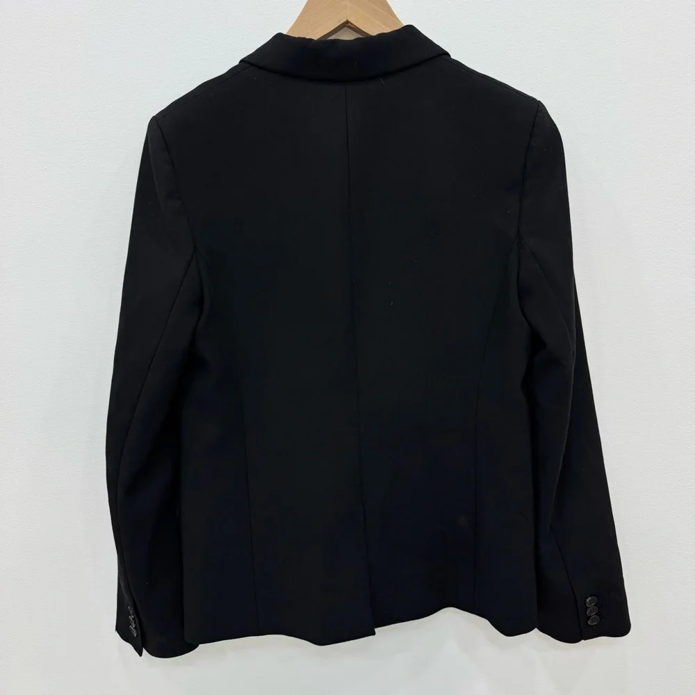 J. Crew Women’s Black Regent Blazer Two Button Classic Preppy Office Size 4